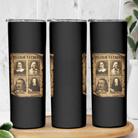 Thanksgiving Pilgrim Fathers Skinny Tumbler Plymouth Colony Massachusetts History - Wonder Print Shop