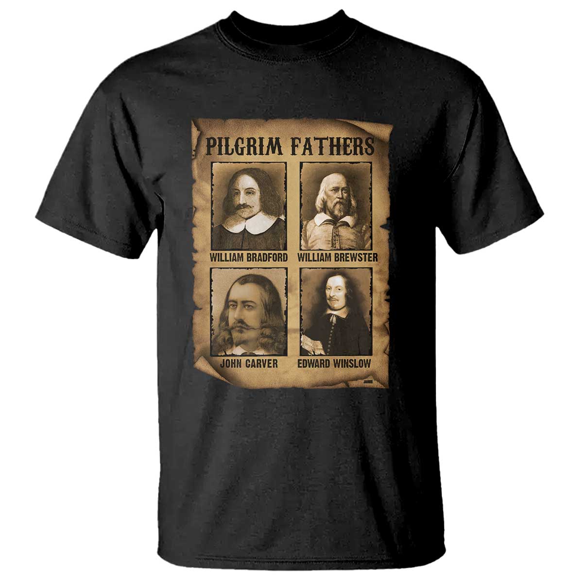 Thanksgiving Pilgrim Fathers T Shirt Plymouth Colony Massachusetts History - Wonder Print Shop