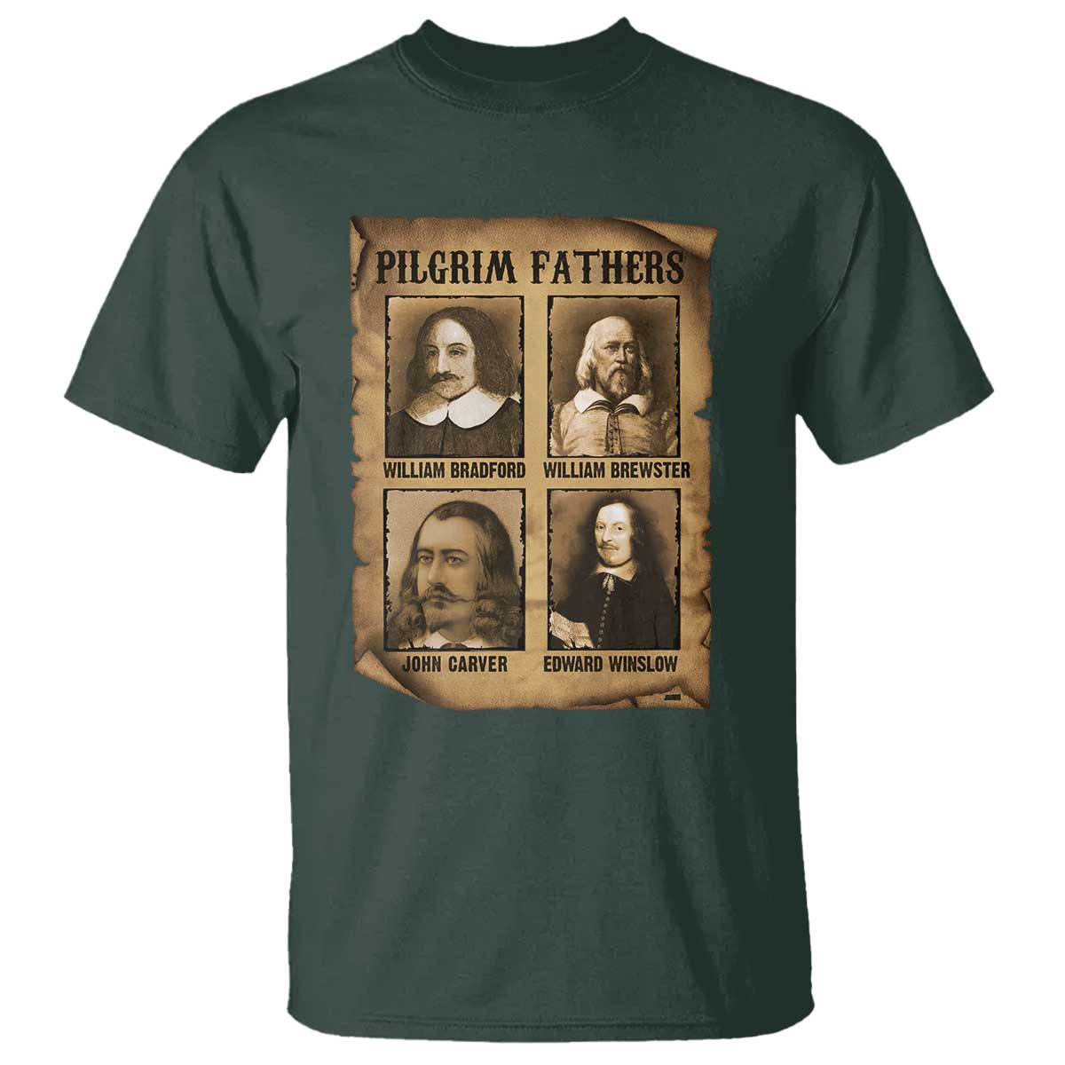Thanksgiving Pilgrim Fathers T Shirt Plymouth Colony Massachusetts History - Wonder Print Shop