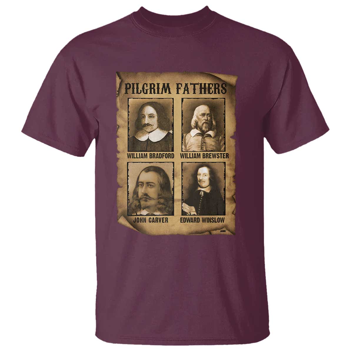 Thanksgiving Pilgrim Fathers T Shirt Plymouth Colony Massachusetts History - Wonder Print Shop