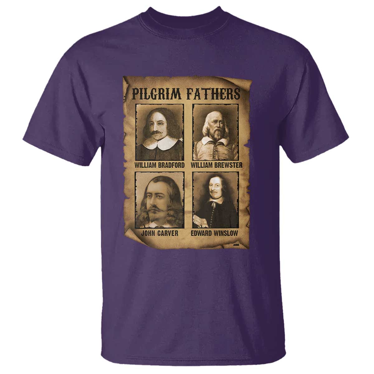 Thanksgiving Pilgrim Fathers T Shirt Plymouth Colony Massachusetts History - Wonder Print Shop