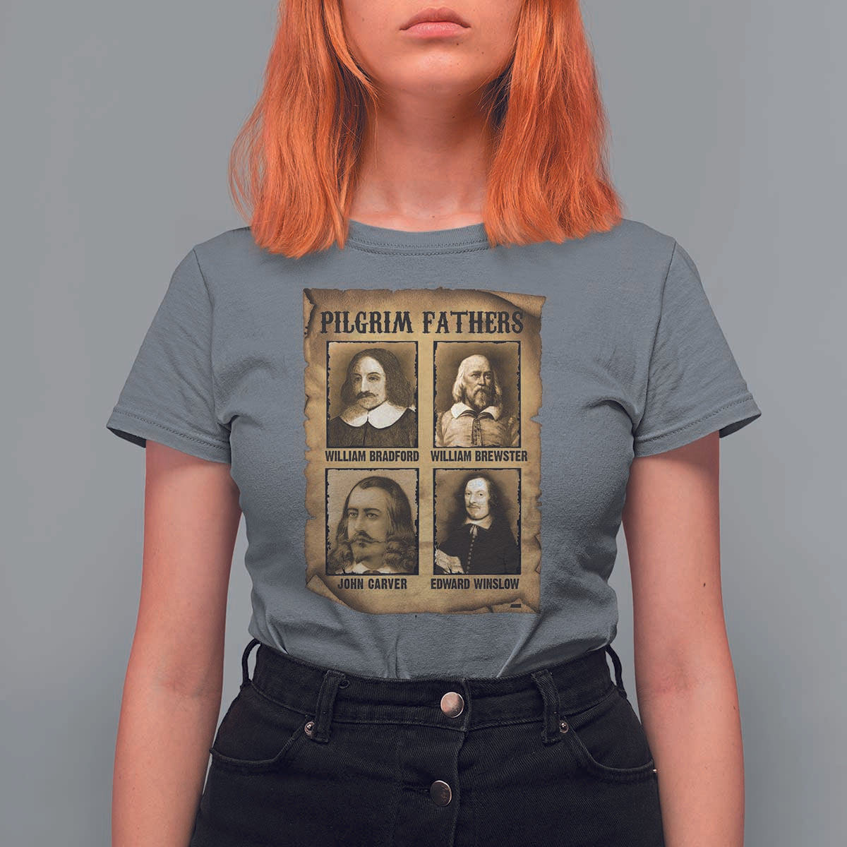 Thanksgiving Pilgrim Fathers T Shirt For Women Plymouth Colony Massachusetts History - Wonder Print Shop