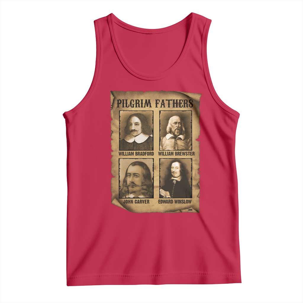 Thanksgiving Pilgrim Fathers Tank Top Plymouth Colony Massachusetts History - Wonder Print Shop