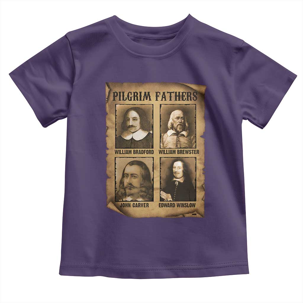 Thanksgiving Pilgrim Fathers Toddler T Shirt Plymouth Colony Massachusetts History - Wonder Print Shop