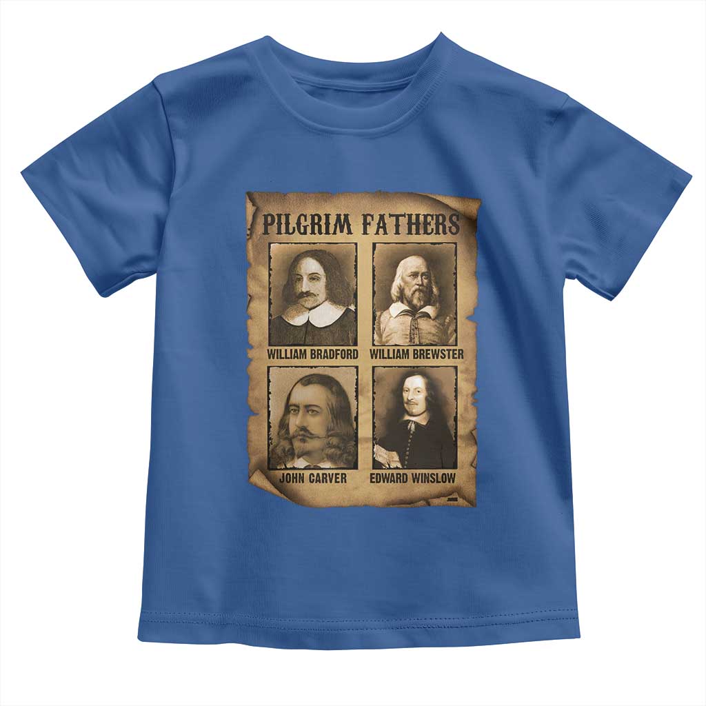 Thanksgiving Pilgrim Fathers Toddler T Shirt Plymouth Colony Massachusetts History - Wonder Print Shop