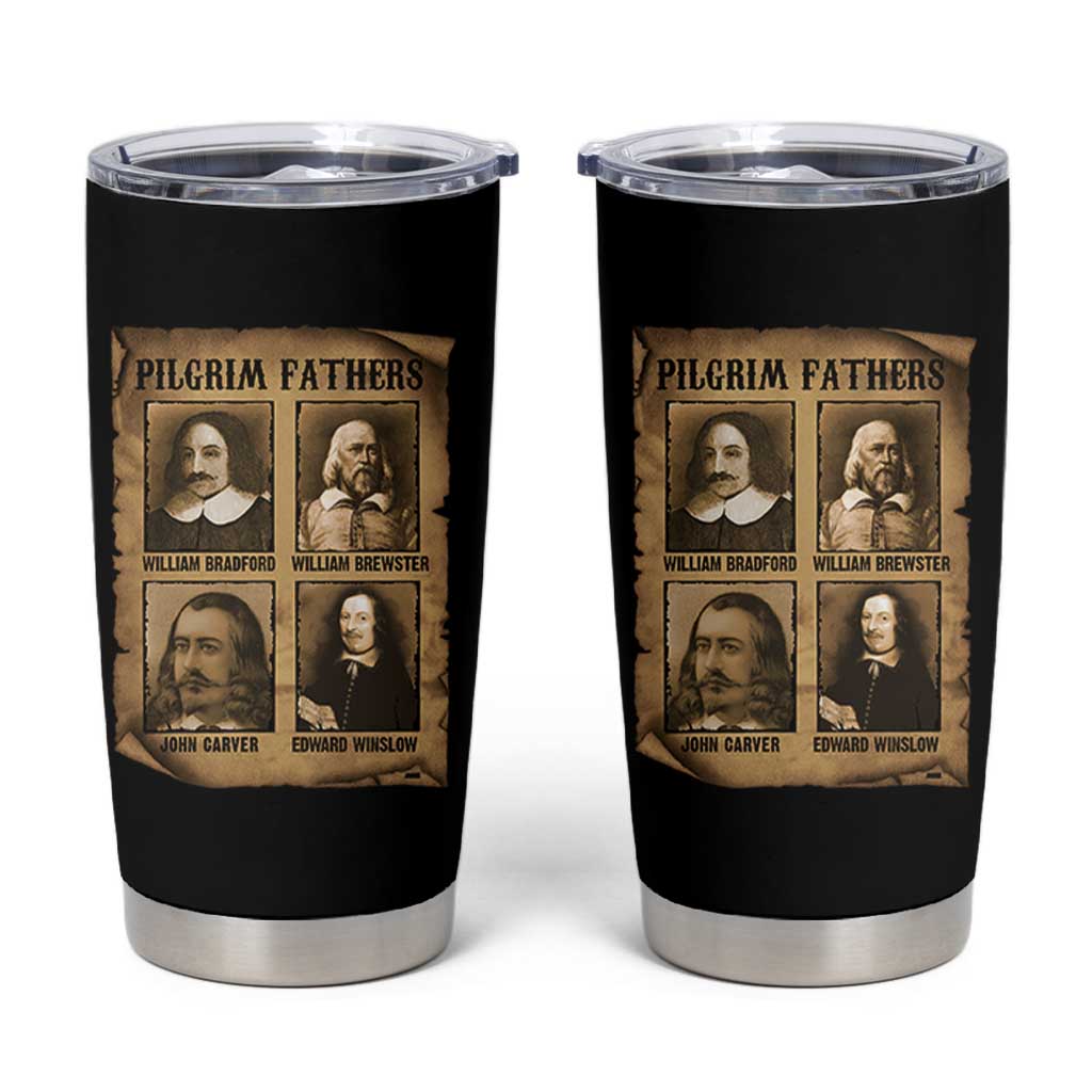Thanksgiving Pilgrim Fathers Tumbler Cup Plymouth Colony Massachusetts History - Wonder Print Shop
