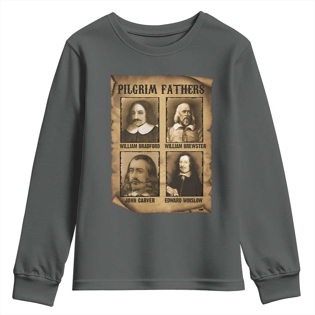Thanksgiving Pilgrim Fathers Youth Sweatshirt Plymouth Colony Massachusetts History - Wonder Print Shop