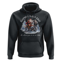 Funny Christmas Santa Viking Hoodie Sleipnir's Sleigh Rides Oh What Fun It Is To Ride