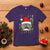 Funny Christmas Veteran T Shirt Santa Hat Camo American Flag - Wonder Print Shop