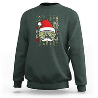 Funny Christmas Veteran Sweatshirt Santa Hat Camo American Flag - Wonder Print Shop