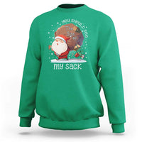 Funny Christmas Santa Sweatshirt You Should See The Size Of My Sack Presents - Wonder Print Shop