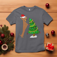 Funny Christmas Wiener Dog T Shirt Decorations Xmas Tree - Wonder Print Shop