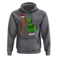 Funny Christmas Wiener Dog Hoodie Decorations Xmas Tree