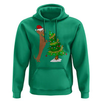 Funny Christmas Wiener Dog Hoodie Decorations Xmas Tree