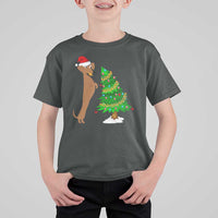 Funny Christmas Wiener Dog T Shirt For Kid Decorations Xmas Tree - Wonder Print Shop
