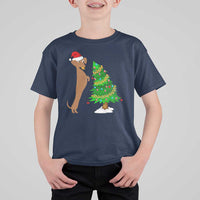 Funny Christmas Wiener Dog T Shirt For Kid Decorations Xmas Tree - Wonder Print Shop