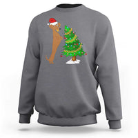 Funny Christmas Wiener Dog Sweatshirt Decorations Xmas Tree - Wonder Print Shop