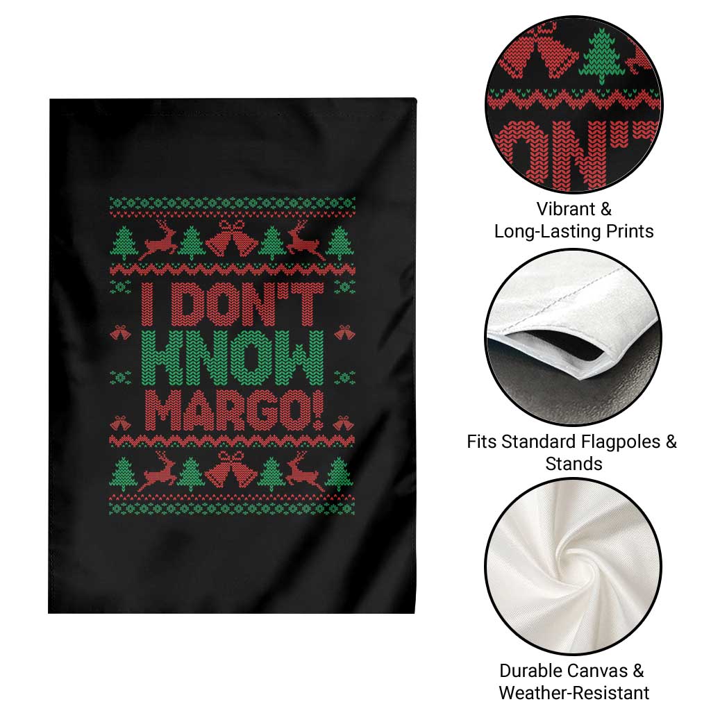 I Dont Know Margo Christmas Movie Garden Flag Funny Xmas Couple Matching - Wonder Print Shop