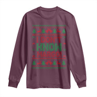 I Dont Know Margo Christmas Movie Long Sleeve Shirt Funny Xmas Couple Matching - Wonder Print Shop