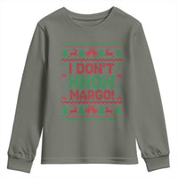 I Dont Know Margo Christmas Movie Youth Sweatshirt Funny Xmas Couple Matching - Wonder Print Shop