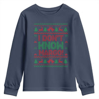 I Dont Know Margo Christmas Movie Youth Sweatshirt Funny Xmas Couple Matching - Wonder Print Shop