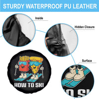 Funny Skiing Food Lover Spare Tire Cover How To Ski Pizza French Fries Skier - Wonder Print Shop
