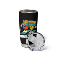 Funny Skiing Food Lover Tumbler Cup How To Ski Pizza French Fries Skier - Wonder Print Shop