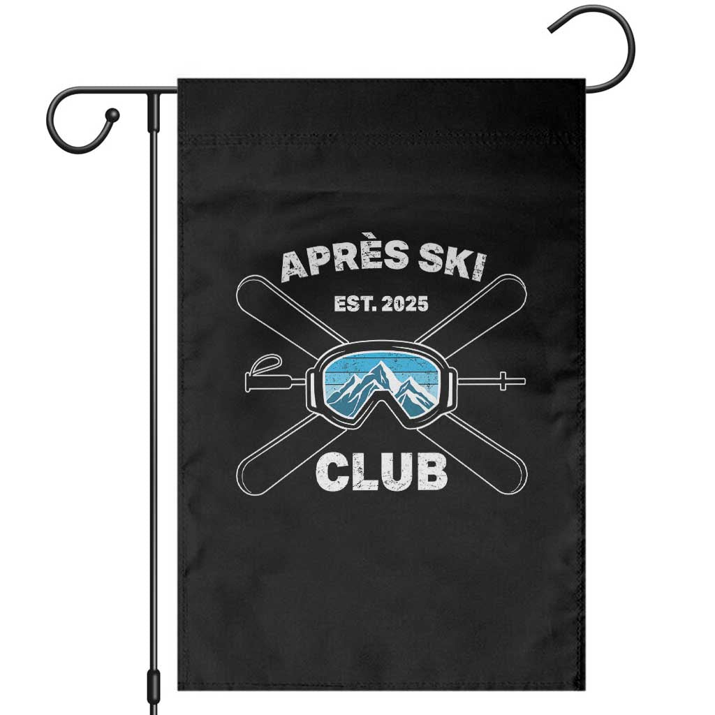 Apres Ski Club 2025 Garden Flag Skiing Winter Sport Mountain - Wonder Print Shop