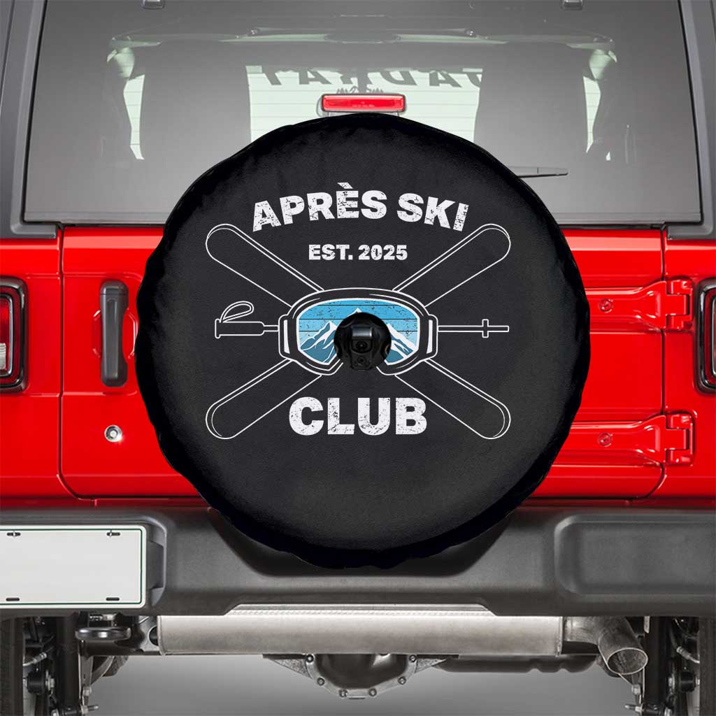 Apres Ski Club 2025 Spare Tire Cover Skiing Winter Sport Mountain - Wonder Print Shop