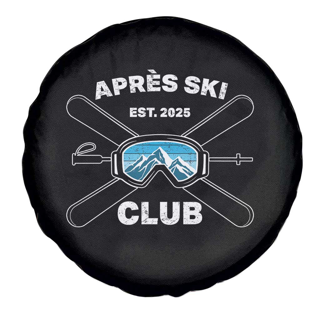 Apres Ski Club 2025 Spare Tire Cover Skiing Winter Sport Mountain - Wonder Print Shop
