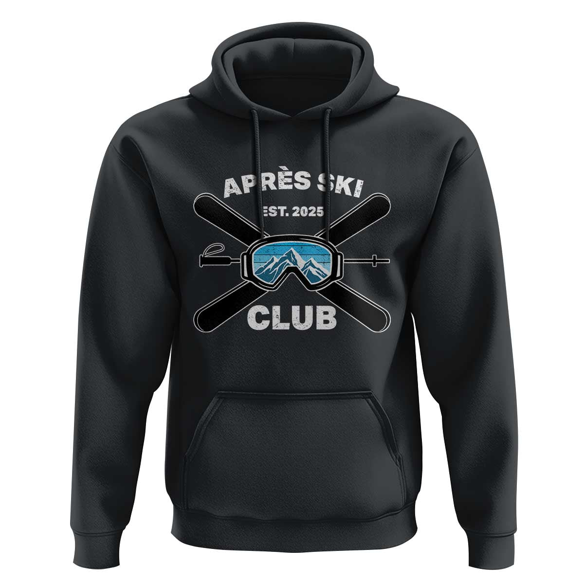Apres Ski Club 2025 Hoodie Skiing Winter Sport Mountain - Wonder Print Shop