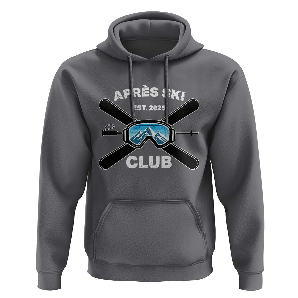 Apres Ski Club 2025 Hoodie Skiing Winter Sport Mountain - Wonder Print Shop