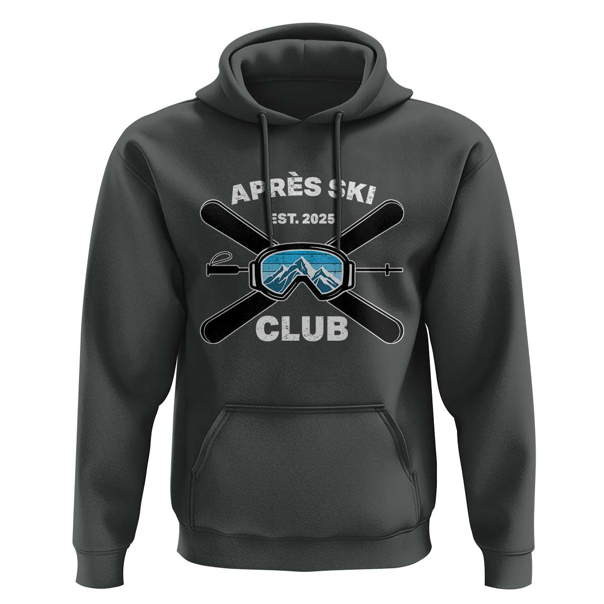 Apres Ski Club 2025 Hoodie Skiing Winter Sport Mountain - Wonder Print Shop