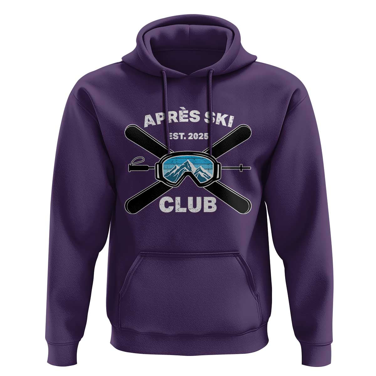 Apres Ski Club 2025 Hoodie Skiing Winter Sport Mountain - Wonder Print Shop