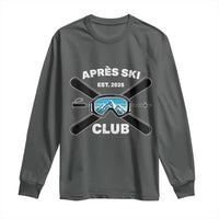 Apres Ski Club 2025 Long Sleeve Shirt Skiing Winter Sport Mountain - Wonder Print Shop