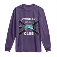 Apres Ski Club 2025 Long Sleeve Shirt Skiing Winter Sport Mountain - Wonder Print Shop