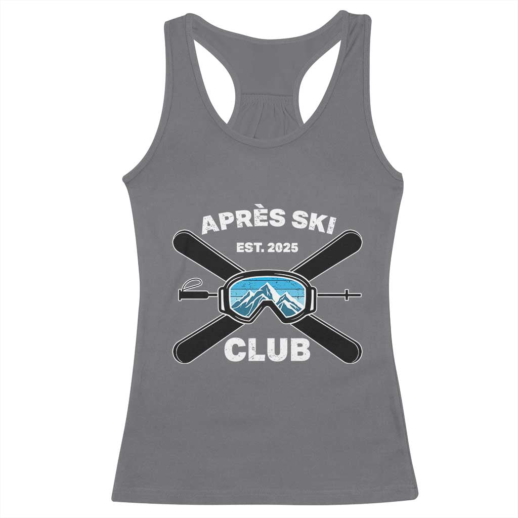Apres Ski Club 2025 Racerback Tank Top Skiing Winter Sport Mountain - Wonder Print Shop