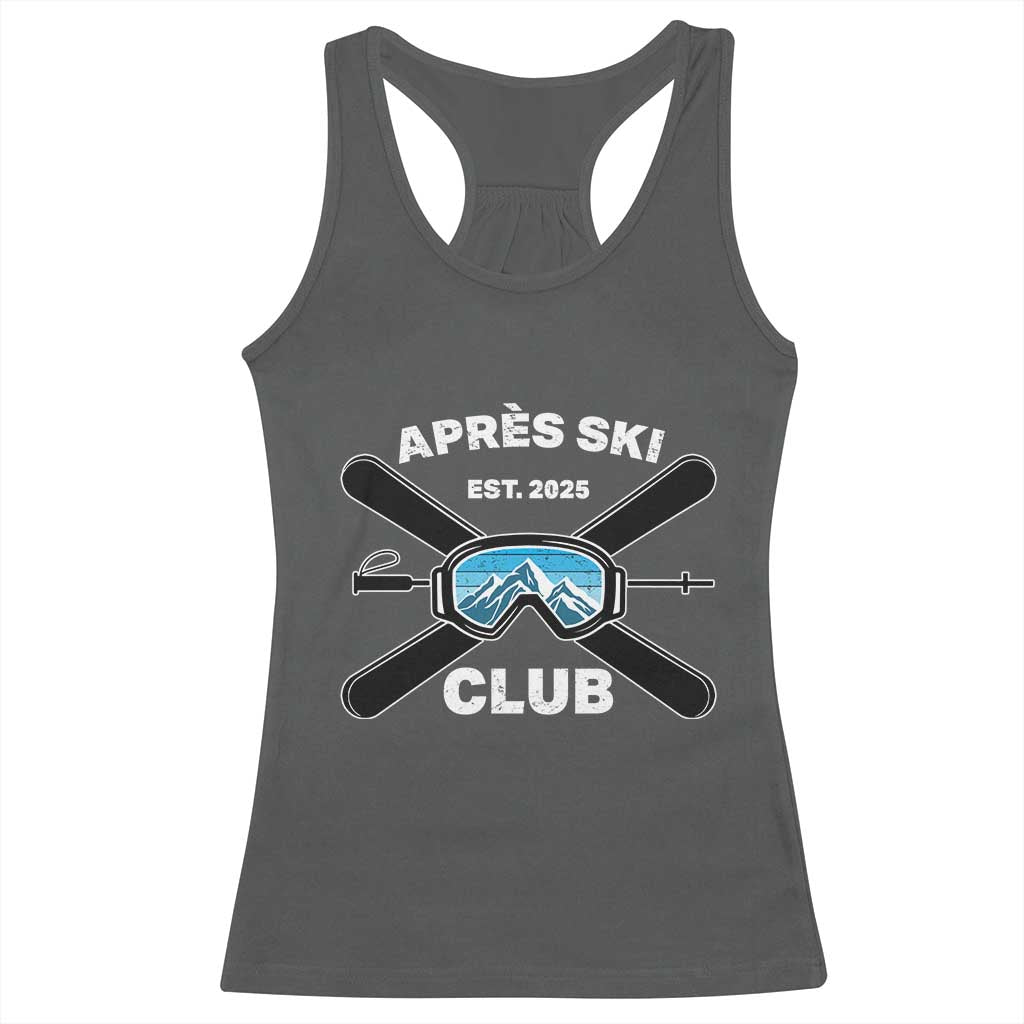 Apres Ski Club 2025 Racerback Tank Top Skiing Winter Sport Mountain - Wonder Print Shop
