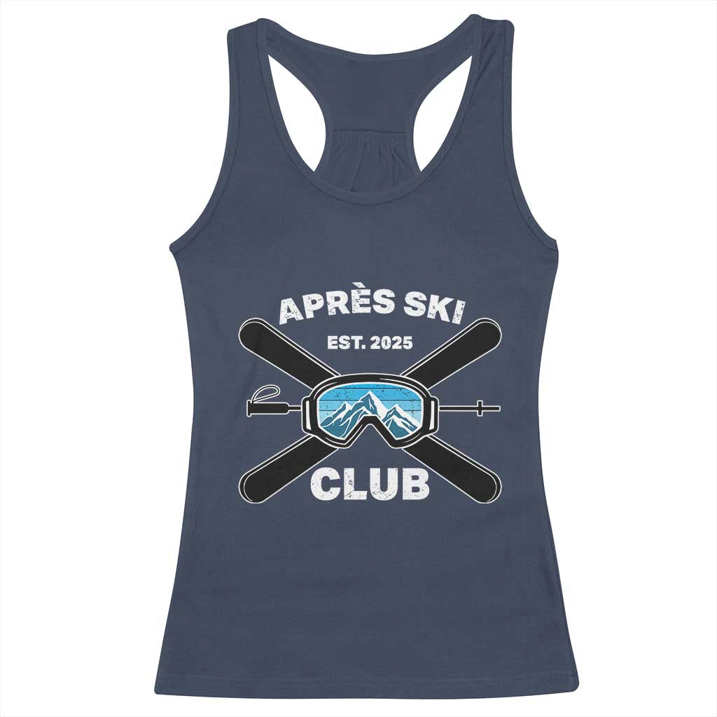 Apres Ski Club 2025 Racerback Tank Top Skiing Winter Sport Mountain - Wonder Print Shop