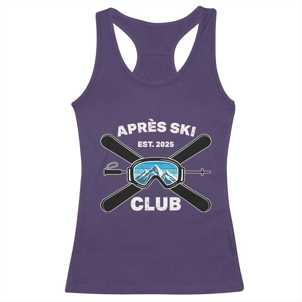 Apres Ski Club 2025 Racerback Tank Top Skiing Winter Sport Mountain - Wonder Print Shop
