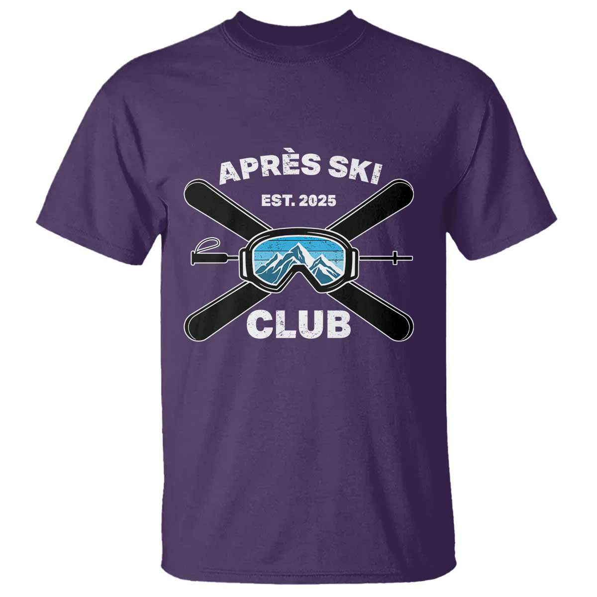 Apres Ski Club 2025 T Shirt Skiing Winter Sport Mountain - Wonder Print Shop