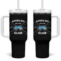 Apres Ski Club 2025 Tumbler With Handle Skiing Winter Sport Mountain - Wonder Print Shop