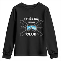 Apres Ski Club 2025 Youth Sweatshirt Skiing Winter Sport Mountain - Wonder Print Shop