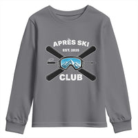 Apres Ski Club 2025 Youth Sweatshirt Skiing Winter Sport Mountain - Wonder Print Shop