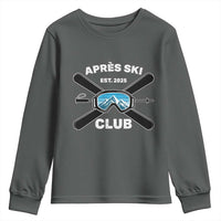 Apres Ski Club 2025 Youth Sweatshirt Skiing Winter Sport Mountain - Wonder Print Shop