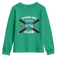 Apres Ski Club 2025 Youth Sweatshirt Skiing Winter Sport Mountain - Wonder Print Shop