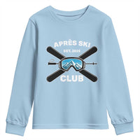 Apres Ski Club 2025 Youth Sweatshirt Skiing Winter Sport Mountain - Wonder Print Shop