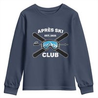 Apres Ski Club 2025 Youth Sweatshirt Skiing Winter Sport Mountain - Wonder Print Shop