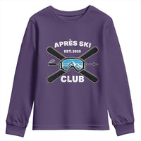 Apres Ski Club 2025 Youth Sweatshirt Skiing Winter Sport Mountain - Wonder Print Shop