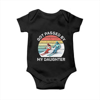 Funny Skiing Dad Baby Onesie Got Passed By My Daughter Retro Vintage - Wonder Print Shop